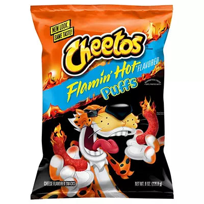 Cheetos Flaming Hot Cheese Puffs