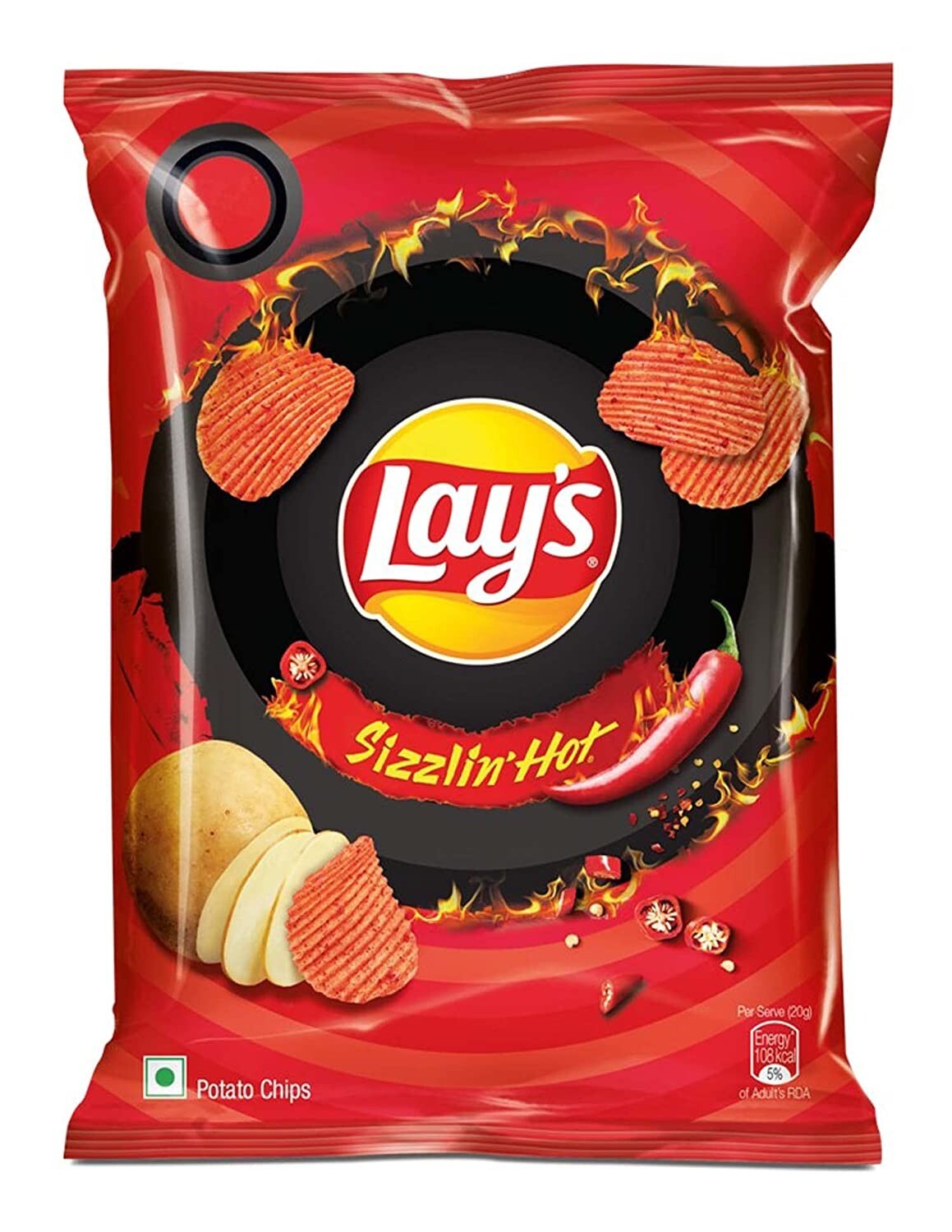 Lays Sizzling Hot Chips